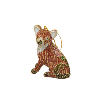 Cloisonne Fox Ornament