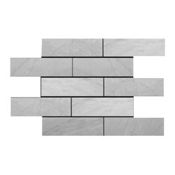 Carrara Marble Italian White Bianco Carrera 4x12 Marble Tile Polished - Home Accessories & Decor