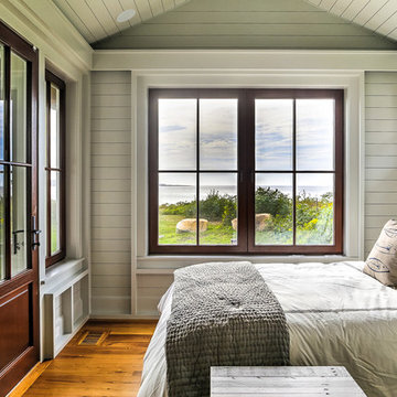 Casual guest bedroom with a view