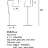 Seed Design Dobi Table Lamp Dobi 1 Light 18-11/16"H Arc Table, Copper/Black