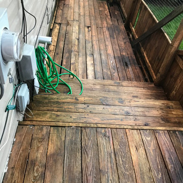 Power washing Side Porch