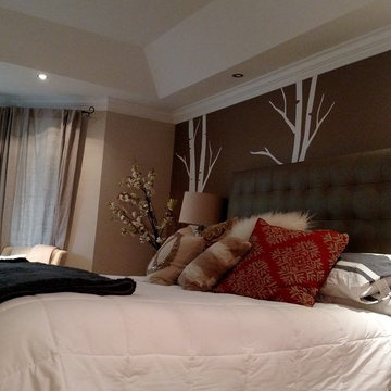 Modern Transitional Bath & Bedroom Suite in Raleigh, NC