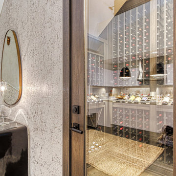 Modern Oak Wine Cellar in West Loop, Chicago