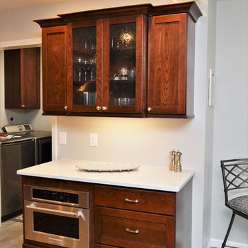 Columbia City, IN. Haas Signature Collection. Dark Cherry Kitchen