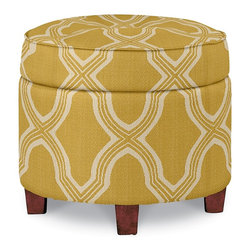 U-Turn Ottoman by La-Z-Boy shown in Buttercup - Products