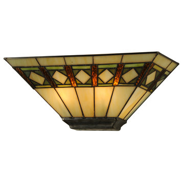16W Diamond Band Mission Wall Sconce