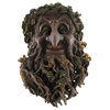 Forest Troll Face With Leafy Laurel Decorative Corbel Wall Hanging