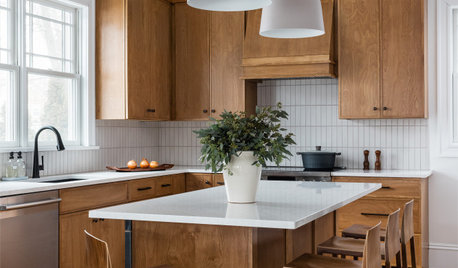 Kitchen of the Week: Wood Cabinets and Fresh Midcentury Style