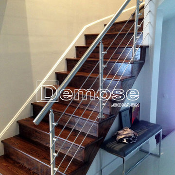 Canadian indoor stair railing and veranda railing project