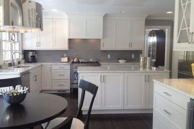 Inspiration for a transitional kitchen remodel in Detroit