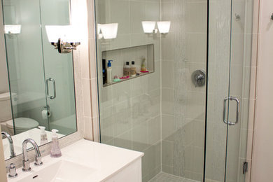 Inspiration for a transitional bathroom remodel in Other