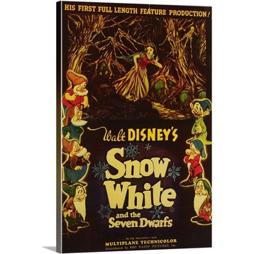 "Snow White and the Seven Dwarfs (1937)" Wrapped Canvas Art Print, 24"x36"x1.5"