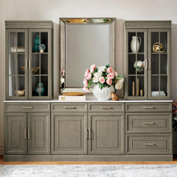 Hunter Modular Collection in Stone Gray - Buffets And Sideboards