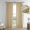 French Linen Curtain Single Panel, Walnut Beige, 50"wx84"l