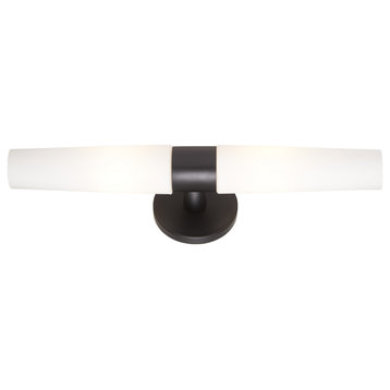 Saber Two Light Wall Sconce, Coal