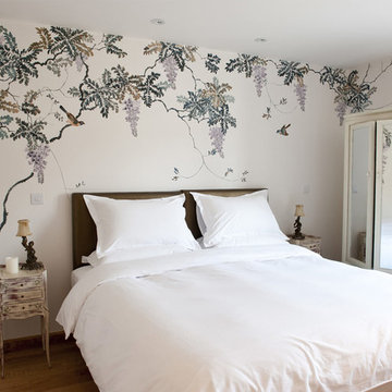 Oriental silk wallpaper in China-Details