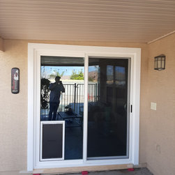 Vinyl Sliding Door With Doggy Door - Patio Doors