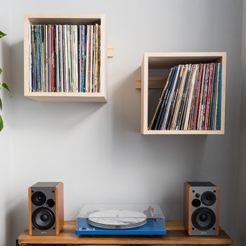 Hard Maple Record Display Shelves