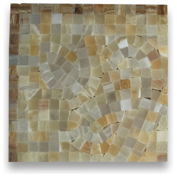 Marble Mosaic Border Decorative Tile Possesion Onyx 5.9x5.9 Polished, 1 piece