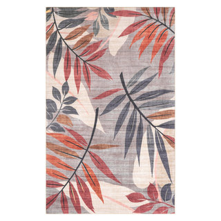 nuLOOM Contemporary Multi 2 ft. x 3 ft. Floral Lisa Indoor Area Rug