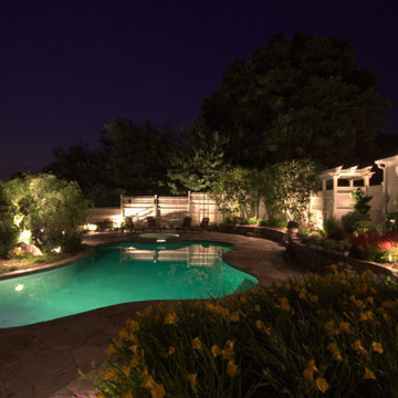 A Great Hilltop Home Lit up for Entertaining and laying back