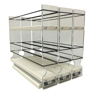 222x1.5x11 Spice Rack Drawer, Cream