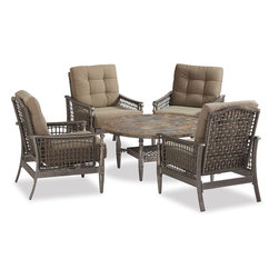 Cambria 4 Piece Chat Set - Outdoor Lounge Sets