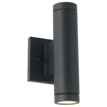 Portico Small 1-Light LED Outdoor Wall Sconce NSH-4111W-MBLK - Matte Black