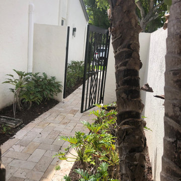 Before - Existing walkway and landscape