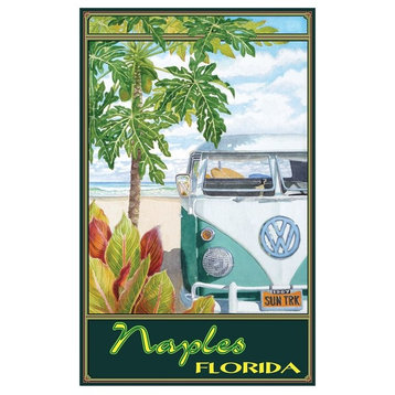 Evelyn Jenkins Drew Naples Florida Truck Hula Art Print, 12"x18"