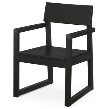 EDGE Dining Arm Chair, Black