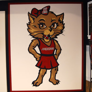 University of Arizona Sports Bar themed Mural by Tom Taylor of Wow Effects