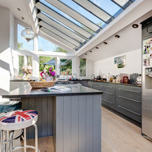 kitchen with glass roof