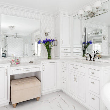 Fox Traditional Master Bathroom with Custom Vanity