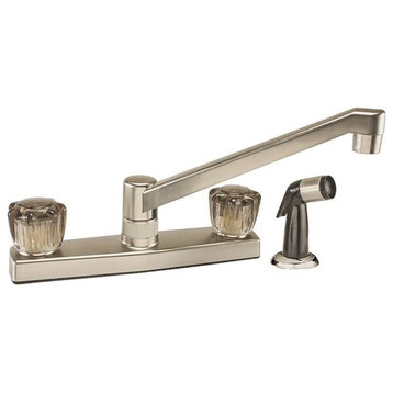 Toolbasix JY8201SBN Kitchen Faucet Non-Metal With Spray, Brass Nickel