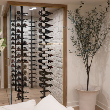 Luxury Basement Remodel with Custom Bar, Wine Display & Wellness Retreat