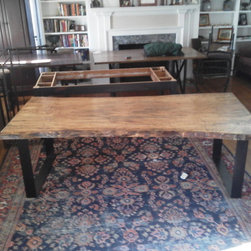 Live Edge Silver Maple Dining Table - Dining Tables