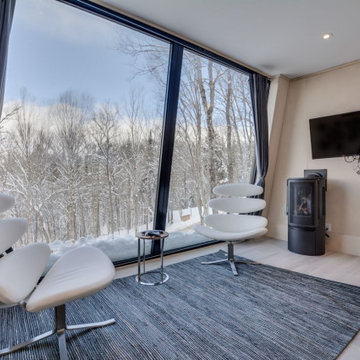 Sky Pod Sitting Area by Lofty Pods #prefabhomes