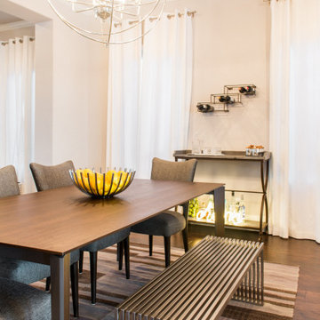 Transitional Townhouse: Dining Room