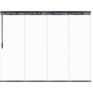 Navajo White 4-Panel Track Extendable Vertical Blinds 48-88"W