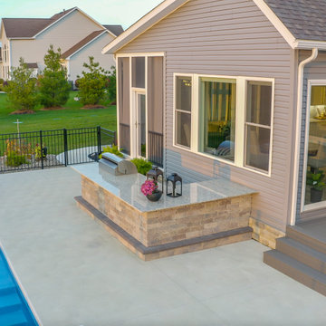 Wadsworth Structure, Fireplace, Outdoor Kitchen and Patio Project