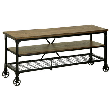 Wiseman Industrial Mobile TV Stand, 54"