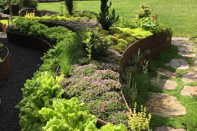 Design ideas for a modern landscaping in Seattle.