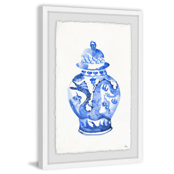 "Dragon Mink Jar" Framed Painting Print, 8"x12"