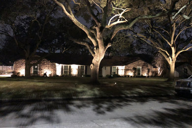 This is an example of a traditional brick landscaping in Houston.