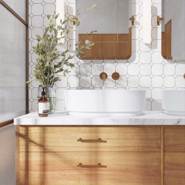 Bathroom in Chelsea Apartment, New York NY