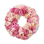 Peony Wreath 24" Diameter Pink