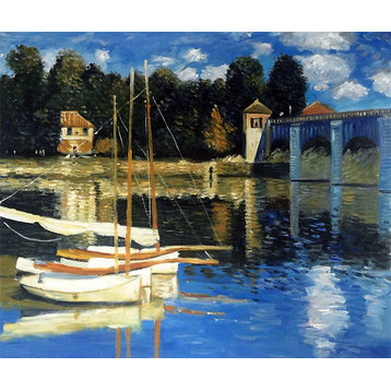 The Road Bridge at Argenteuil, Unframed Loose Canvas