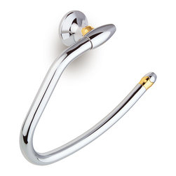 Secret Bath. Towel Ring. Chrome-gold. Filigrana collection - Towel Rings