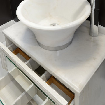 Black & White Powder Room